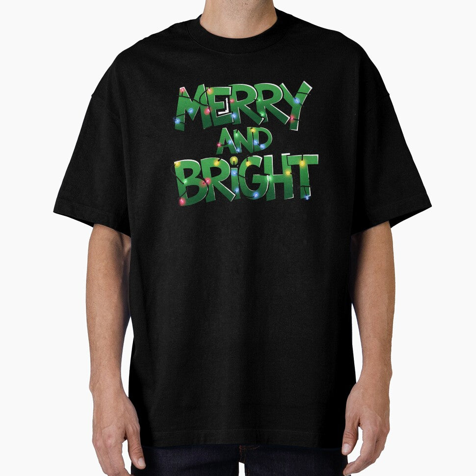 Merry and Bright Christmas Funny light Xmas Holiday by KRTstudio