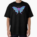 Transformative Moth Neon Butterfly Metamorphosis Aesthetic Art by Virelo
