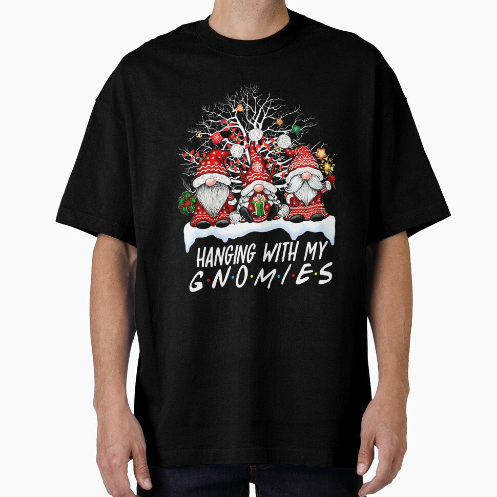 Hanging With My Gnomies Plaid Red Christmas Tree Xmas Lights Premium by TGMerwin