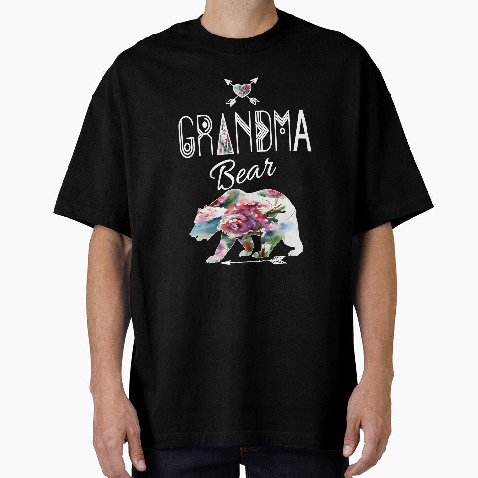 Grandma Bear Bojo Floral Family Adventure & Camping Gift Design by Sapphire Star