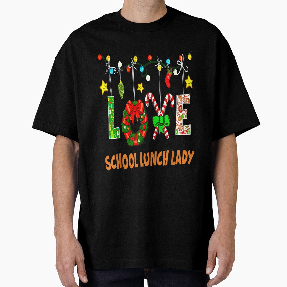Love School Lunch Lady Teacher Christmas Light by TGMerwin