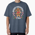 Merry Christmas Yall Gingerbread Cowboy Man Howdy Retro Xmas by AmparoBoyle