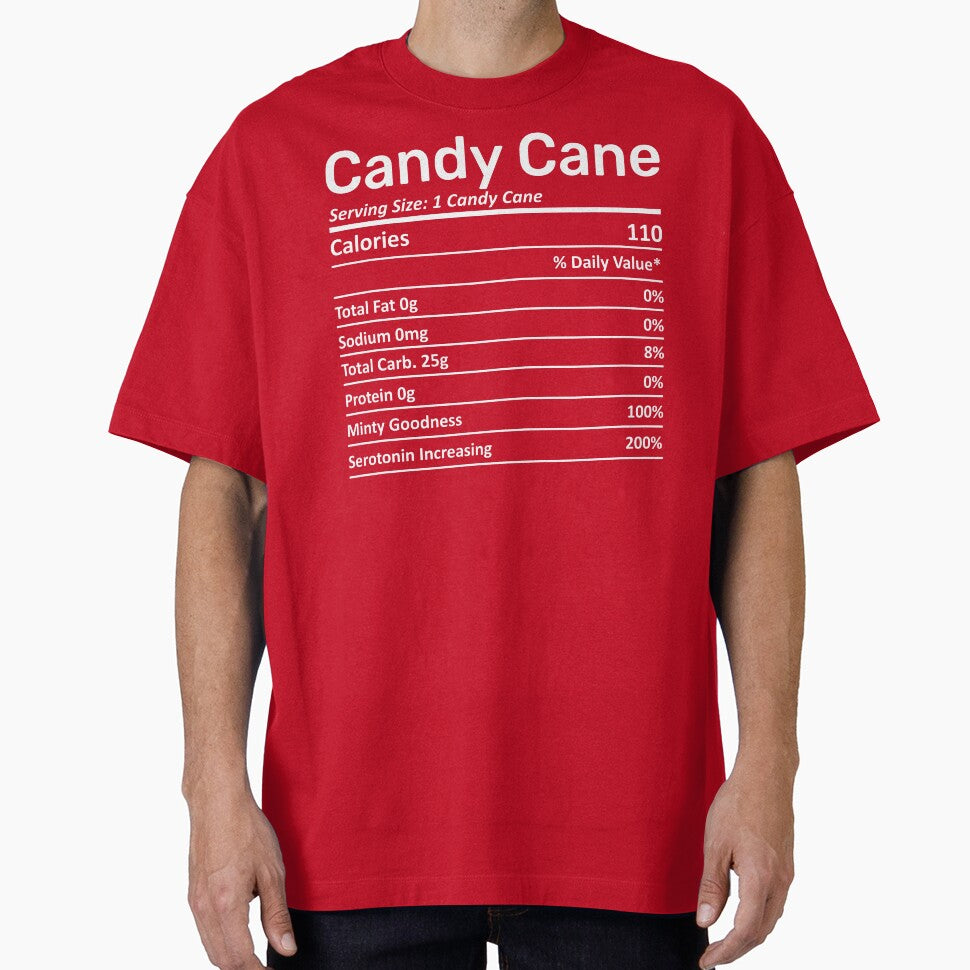 Candy Cane Nutrition Facts Funny Candy Lover Christmas Gift by alenaz