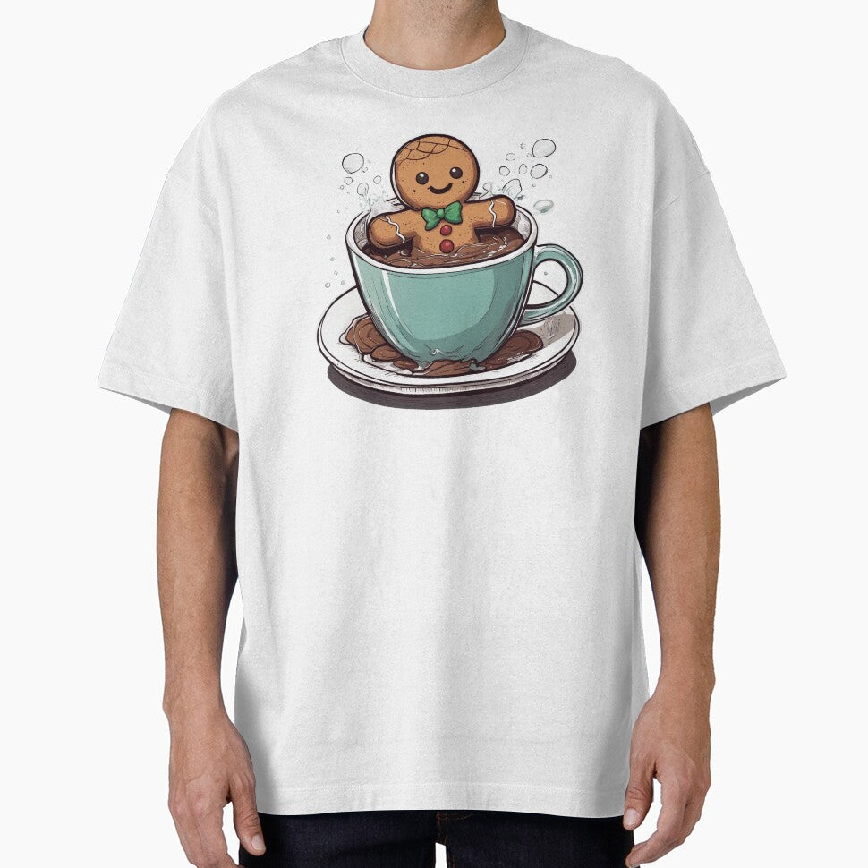 Gingerbread man bathes in chocolate by KarakitAI