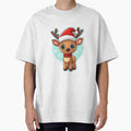 Christmas Cute Reindeer | Classic T-Shirt, Sticker by NicolasGlowArt