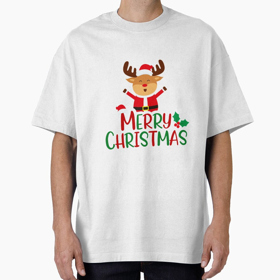 Merry Christmas And Reindeer by Fine Art California