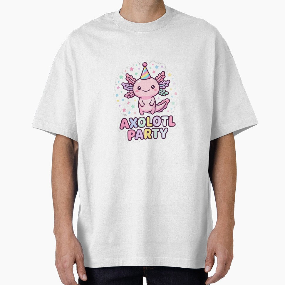 Axolotl Party Cute Kawaii Birthday Axolotl Design by Faissal SBIAA
