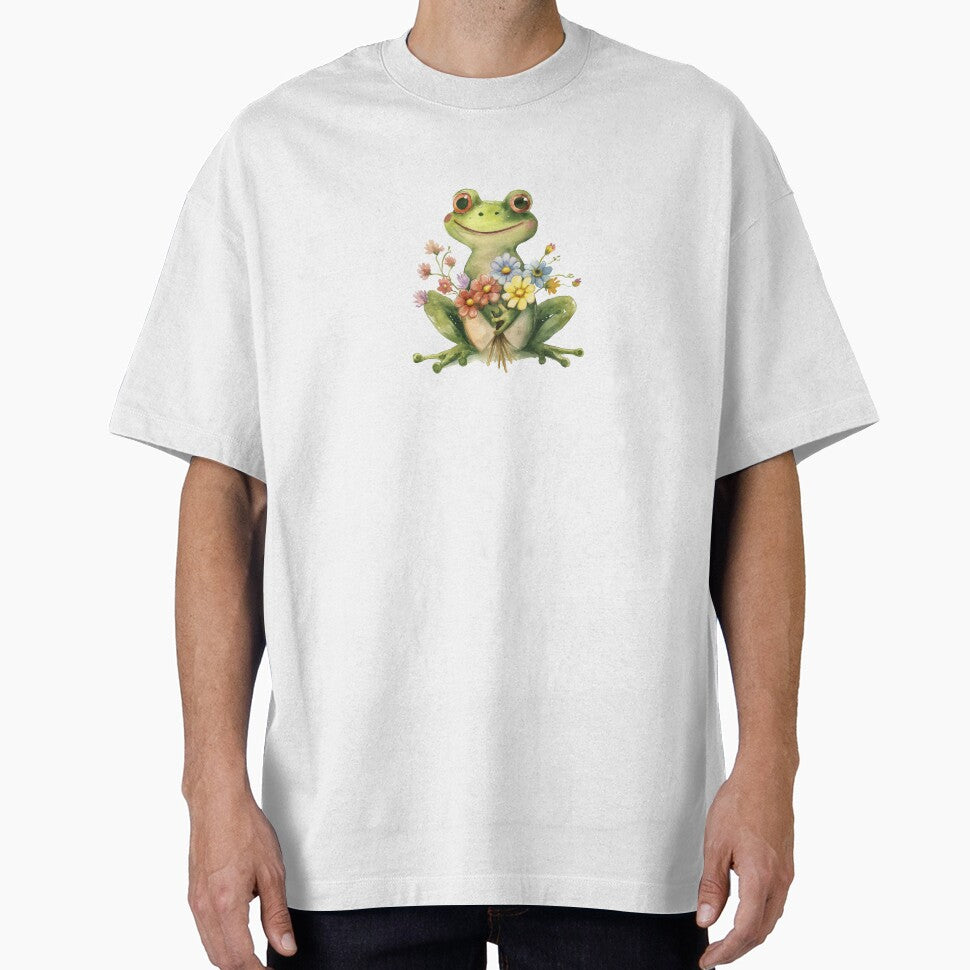 Cute Frog with flowers by Chugai