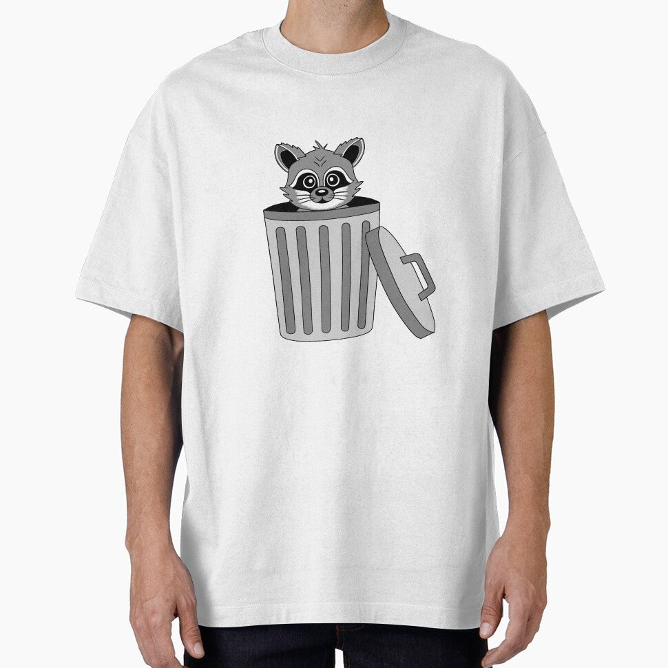 Cute Trash Raccoon by Sartoris Art