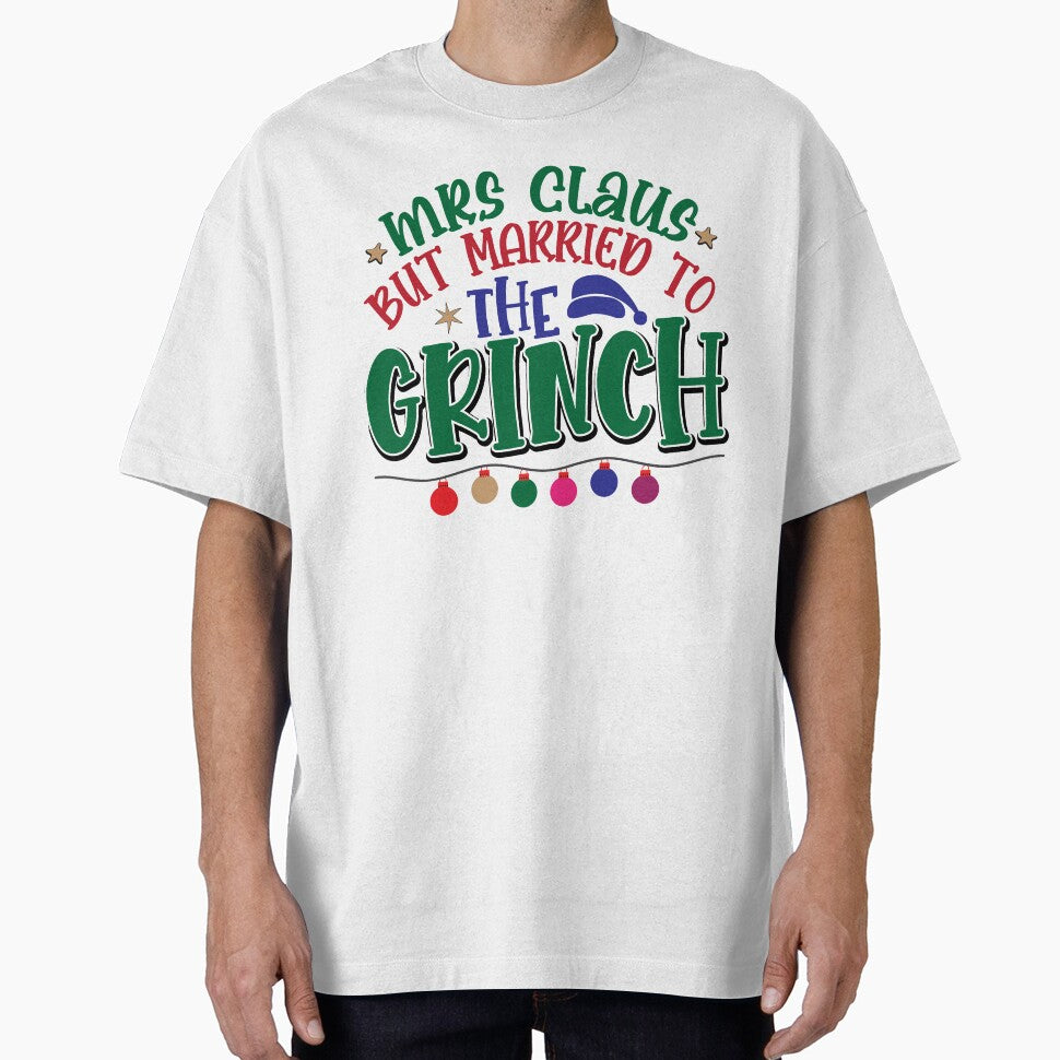 Mrs Claus but married to the Grinch Green Merry Christmas by Dominika Farkašová
