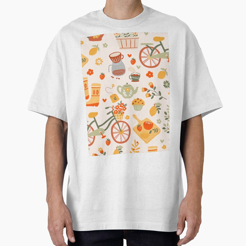 hygge cottagecore tea garden bicycle by Gossip Rag