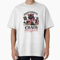 Professional Chaos Manager Black Cat Mom Funny Kawaii T-Shirt by Ashley critters