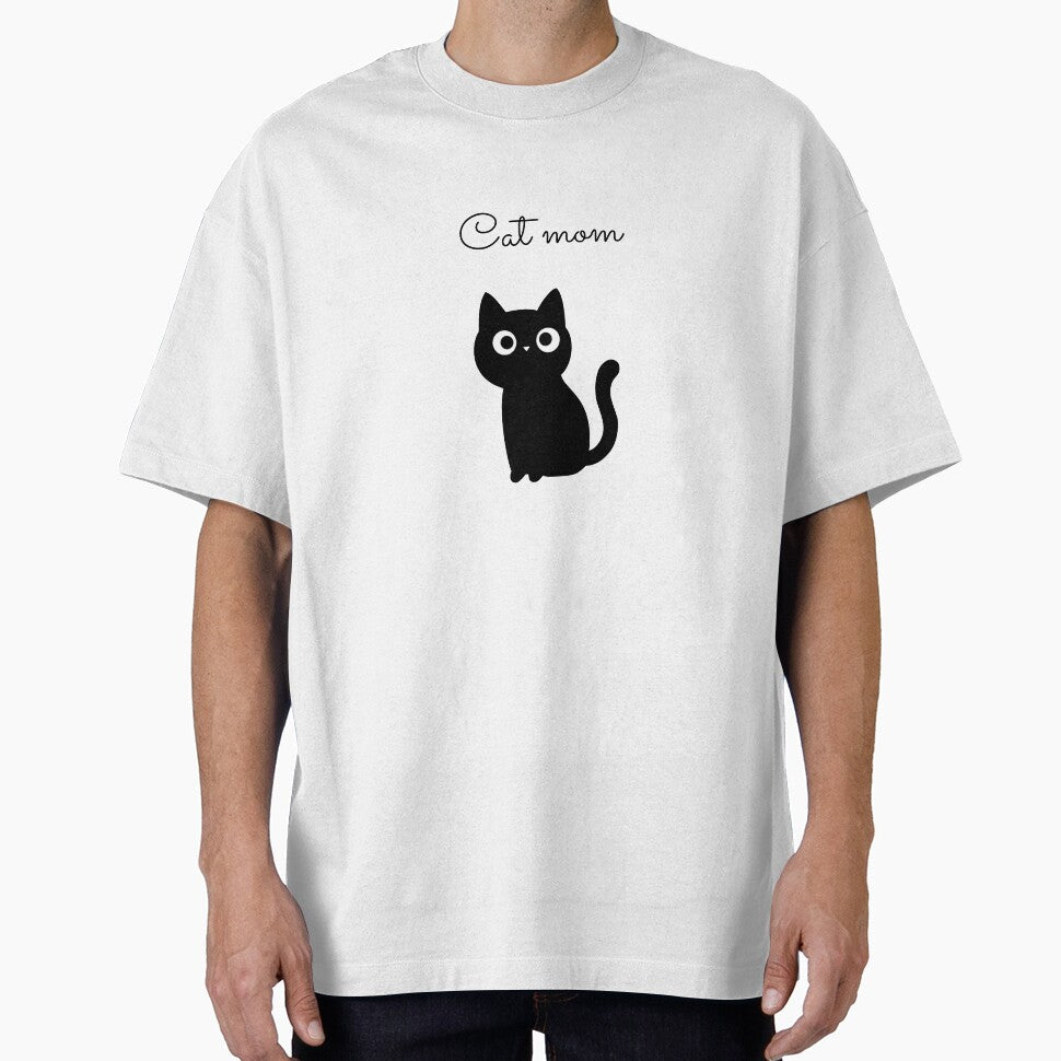 Cat mom black cat by my-trendy-shop