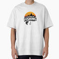 i'd rather be fishing - funny fishing shirt vintage sunset fisherman Design by komofficial