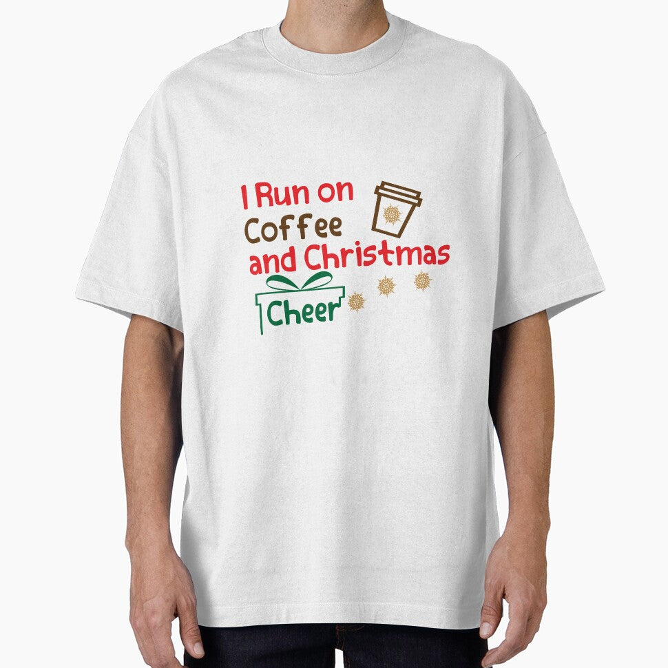 I Run on Coffee and Christmas Cheer Shirt, Gift Christmas Shirt, Christmas Cheer and Coffee Shirt by LiteforART