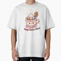 Kawaii Hot Chocolate Cozy Winter Vibes Cute Mug Art by BobaBunny76