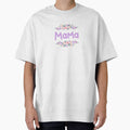 Purple Flower Mama Name Label by NormadWorld