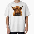 Highland Cow Stay Wild Illustration by Amr Siam