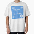 Unique as snowflakes - Minimalist winter snowflake design by Mastalina99