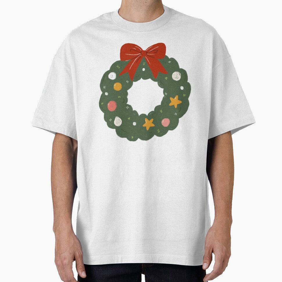 Christmas Wreath with Ribbon and Decorations by thesalynn