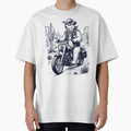 Vintage Polar Bear Riding Motorbike Moto Western Cowboy Animal Lover by DoodleTortle