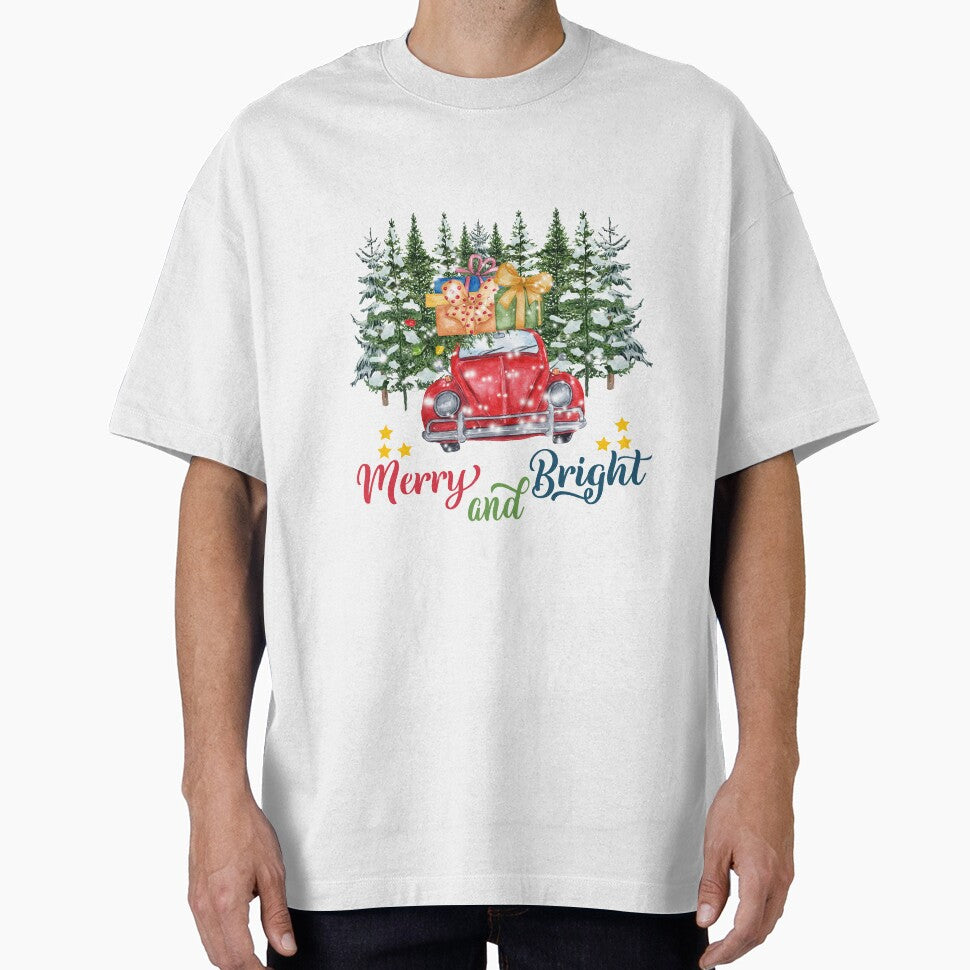 Merry and Bright car Merry Christmas, Christmas car. Snow christmas by Khalu