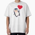 Romantic Penguin Heart Winter Love by treasure-crafts