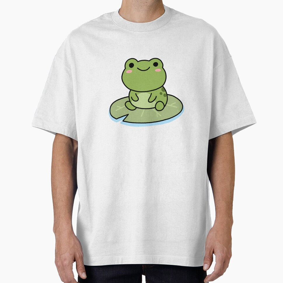 Cute Sleeping Frog on Lily Pad by artwithsushie