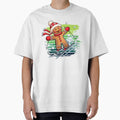 Skiing Gingerbread Man Christmas Design by KelvinBlaze