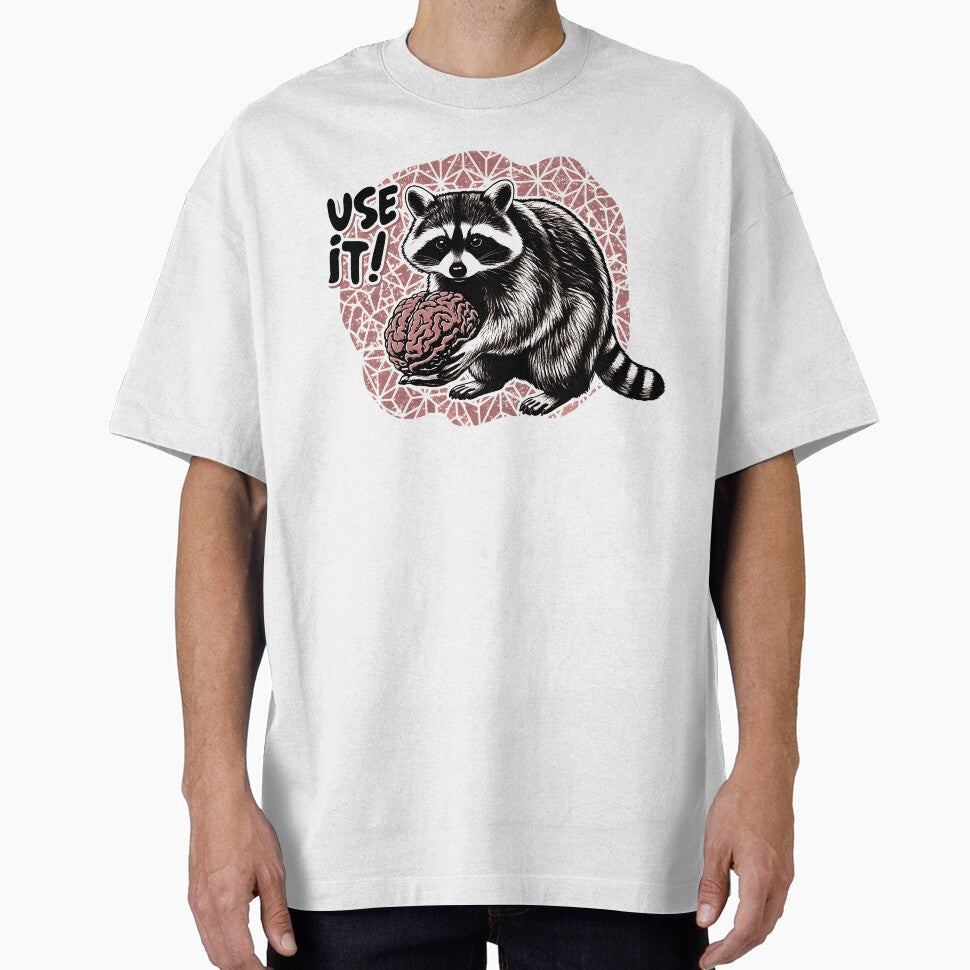 Funny Raccoon Sarcastic Brain Design by WhoopsieWorld