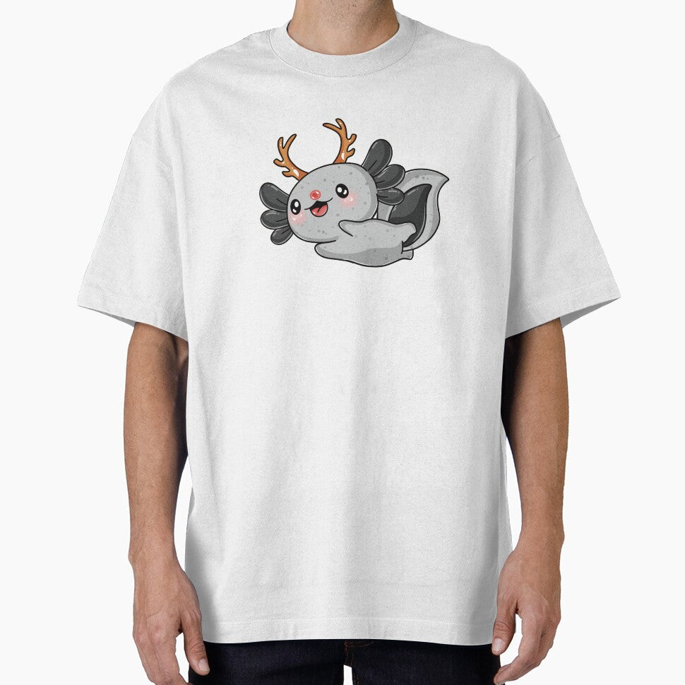Rudolph Reindeer Axolotl by CozyBeeCreates