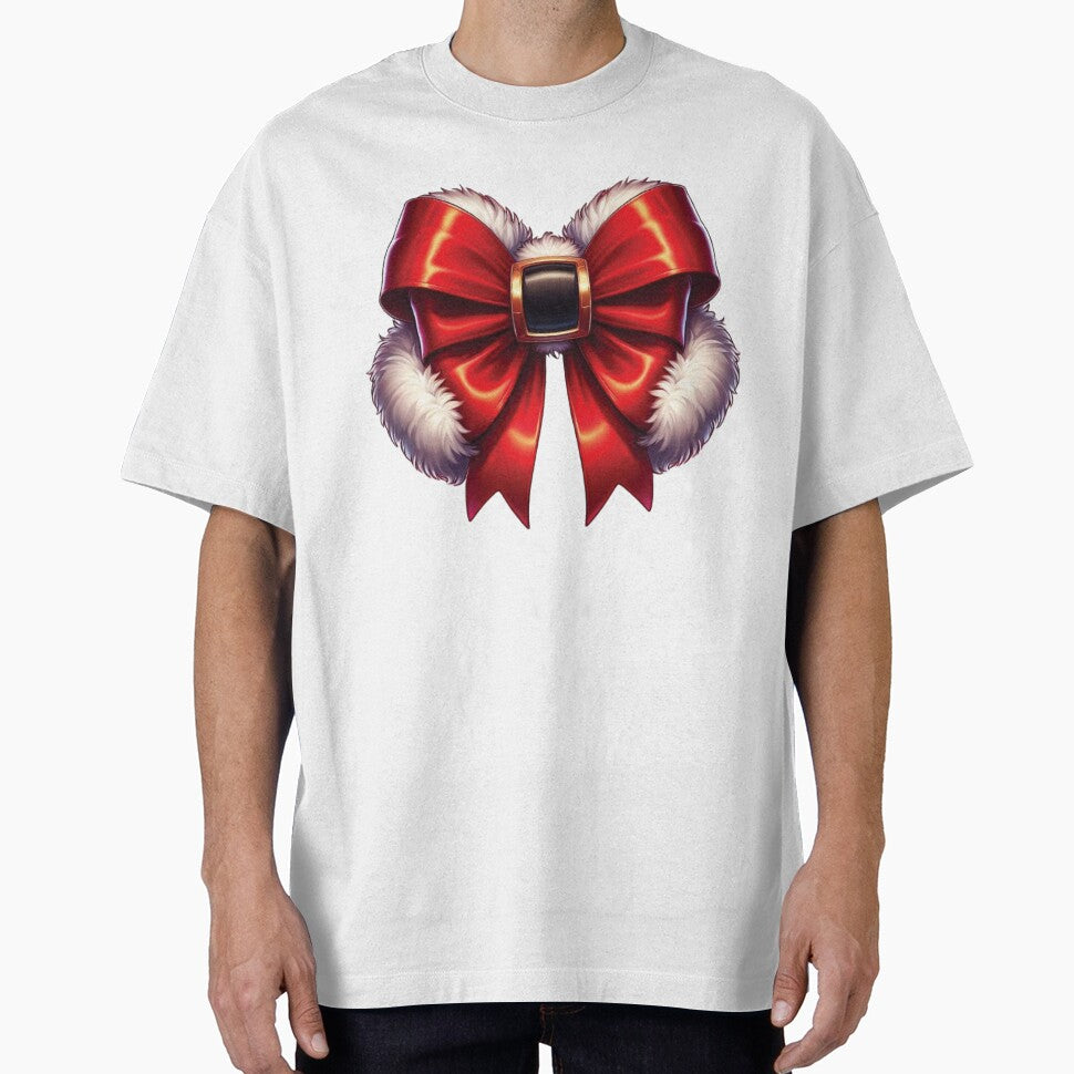 Santa's Red Coquette Bow - Luxurious Christmas Decoration Design by Fernandink1