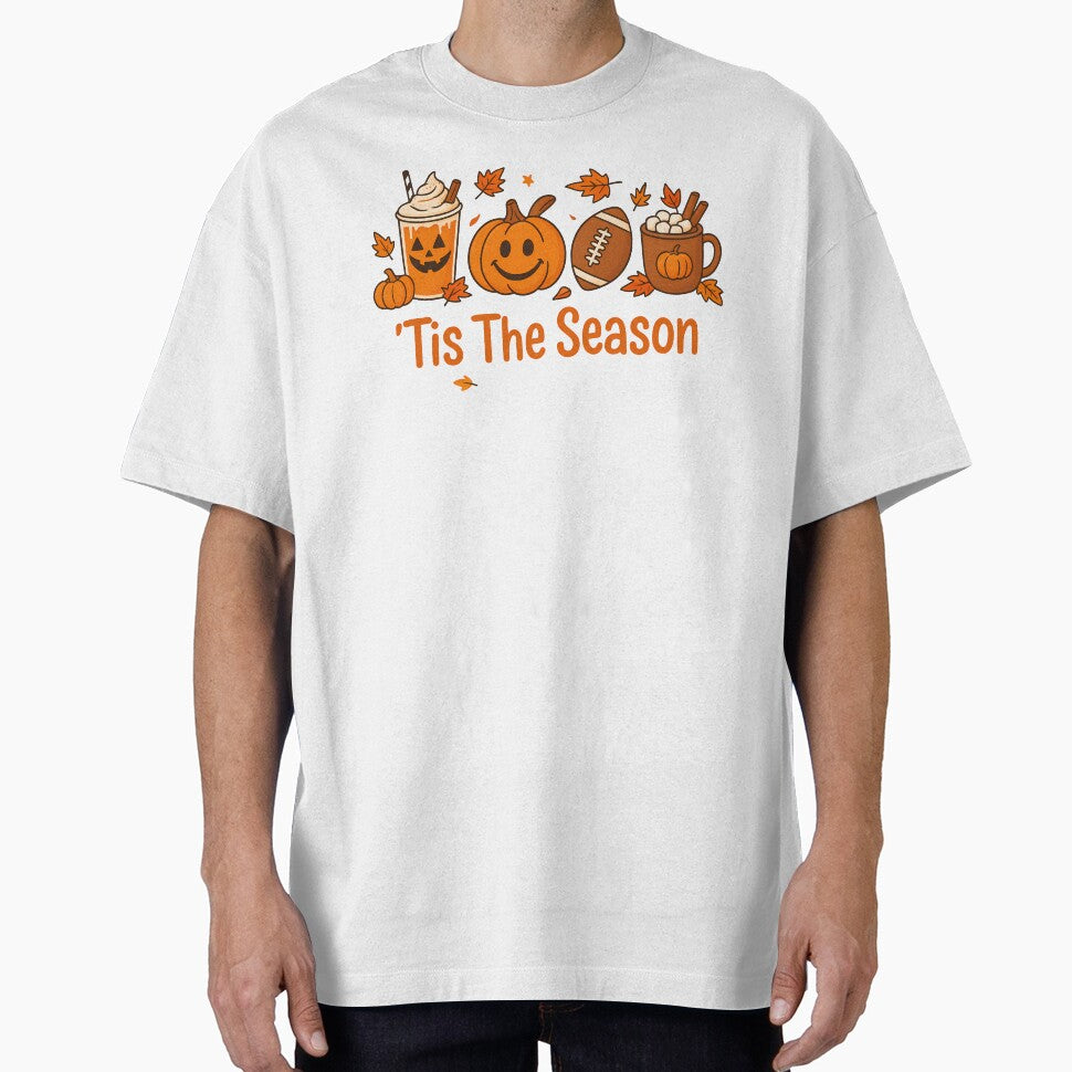 ’Tis The Season Pumpkin Spice Autumn Halloween Cozy Design by loonely