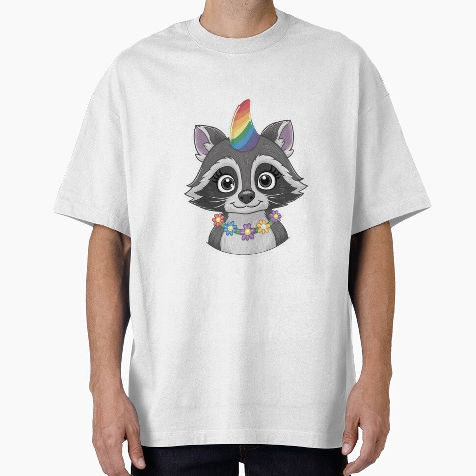 Rainbow Raccoon by NicolasGlowArt