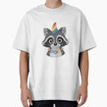 Rainbow Raccoon by NicolasGlowArt