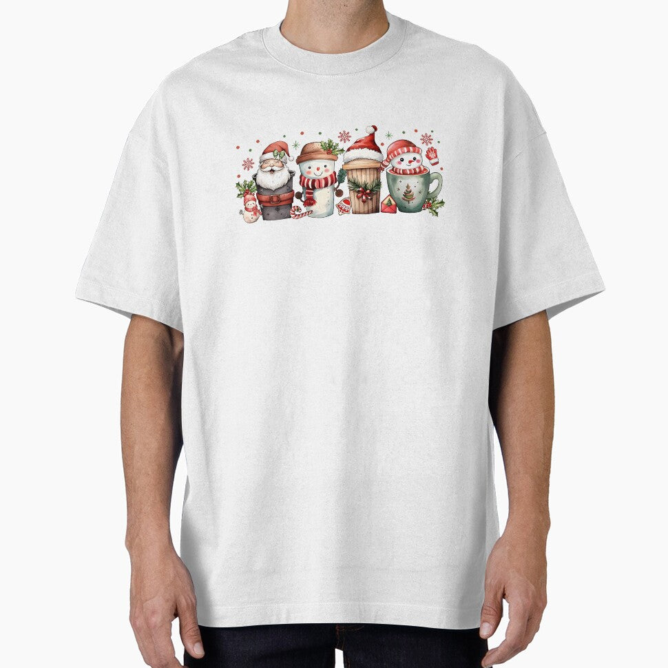 Christmas Coffee Sweat, Santa, Snowman by adoslavduse