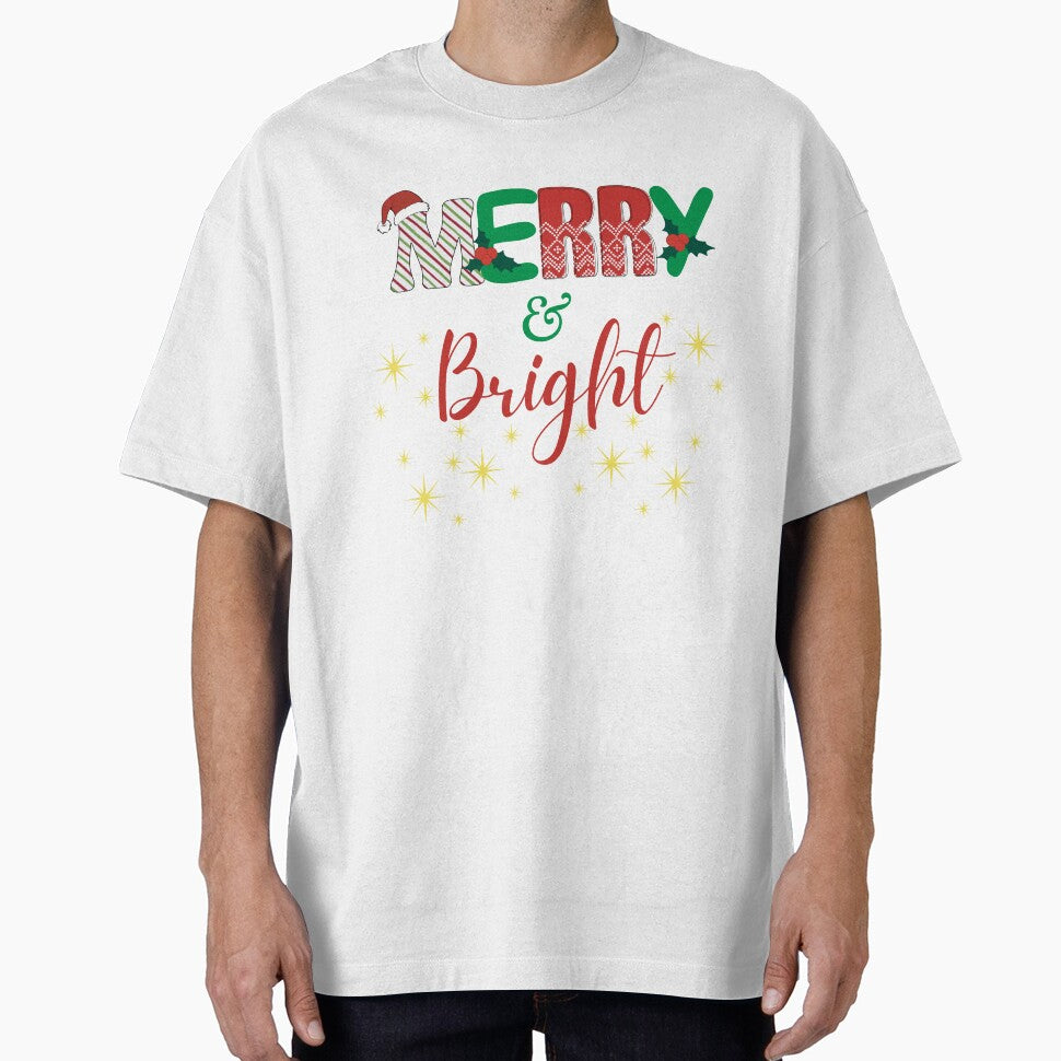 Merry and Bright Red and Green Fun Christmas design by vwagenet
