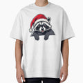 Peeking Christmas Raccoon by NicolasGlowArt