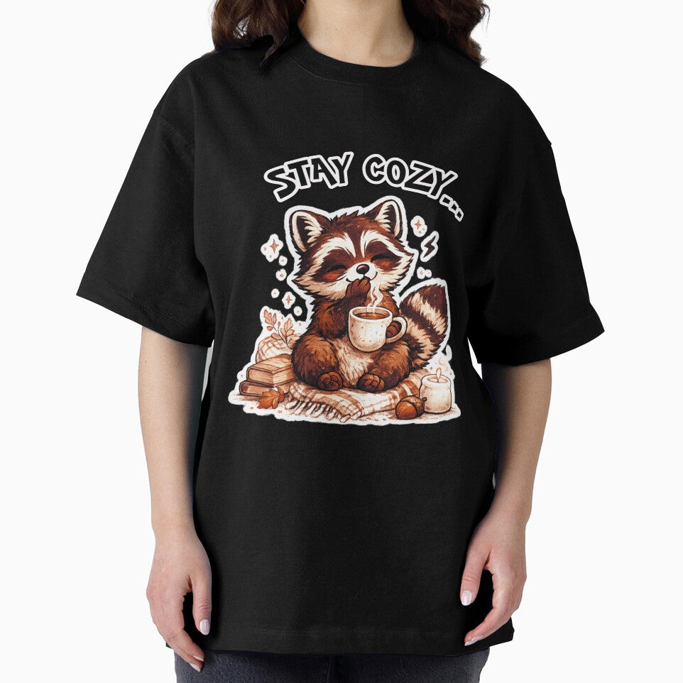 Cute Cozy Raccoon Design by StyleBloomes