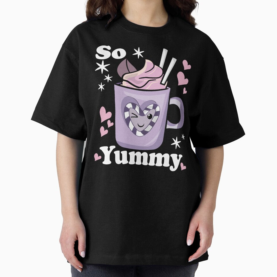 So Yummy Cute and Funny Delicious Hot Cocoa - Black by PearlMoonGrapes