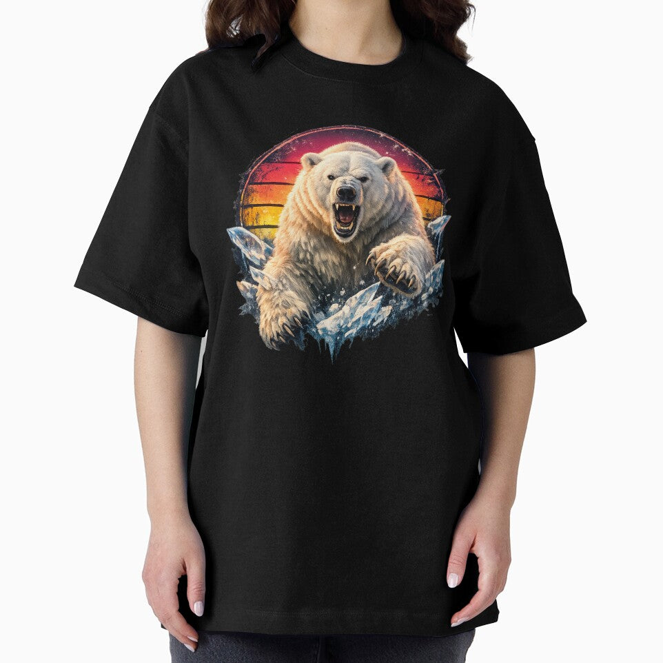 Polar Bear, Retro style by RisingWolfStudio