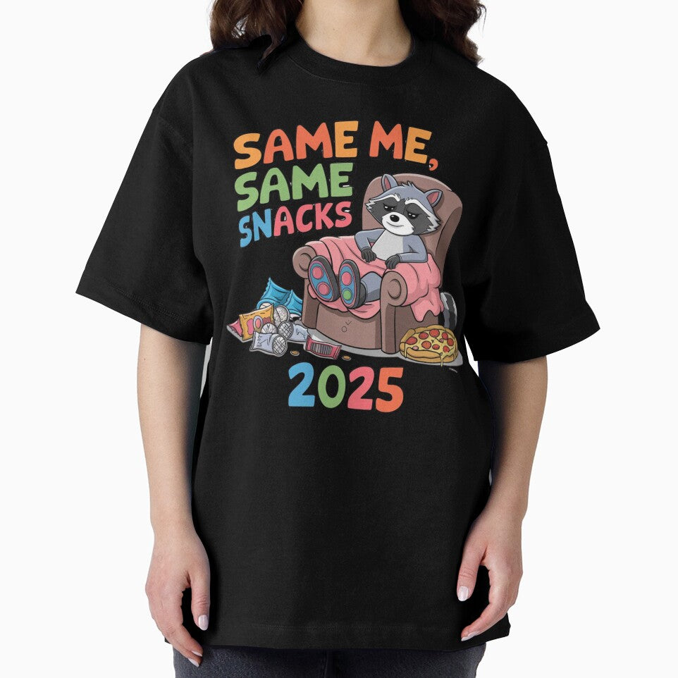 New year new me, New year old me 2025, same me same snacks, funny, ironic by KAMIstyles