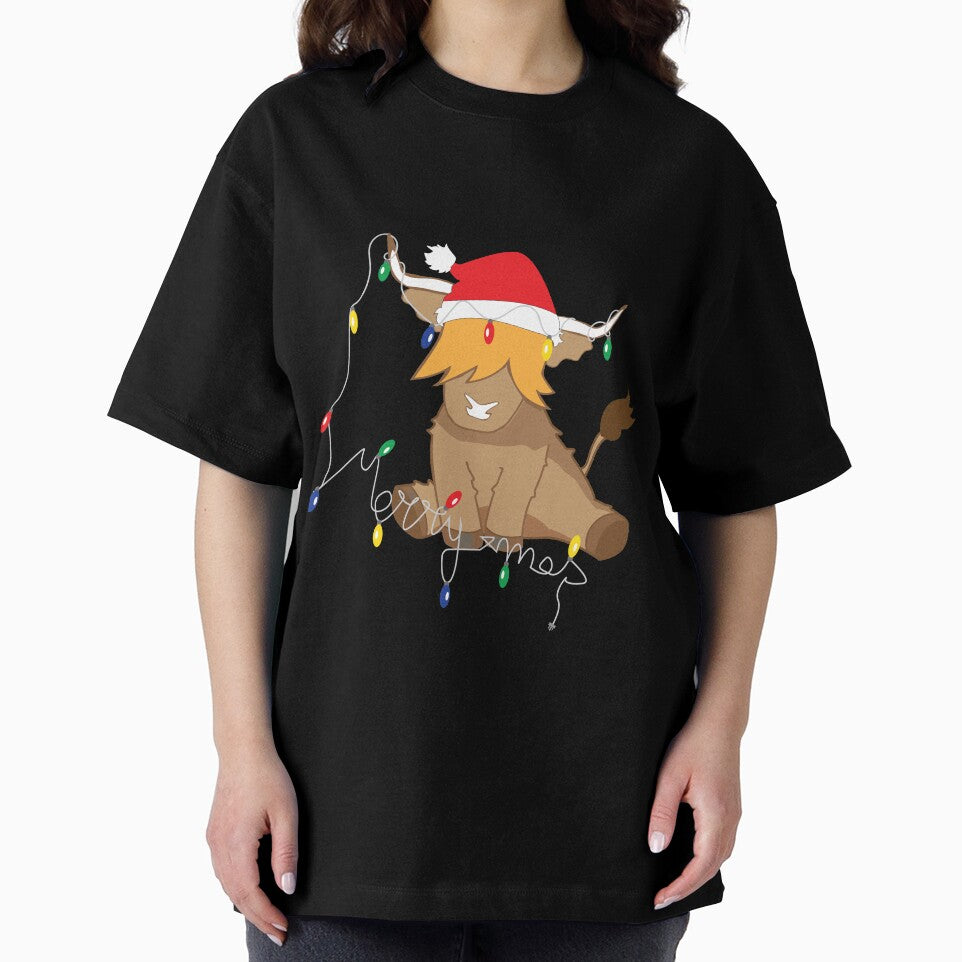 Cute highland cow christmas by Ayelandco