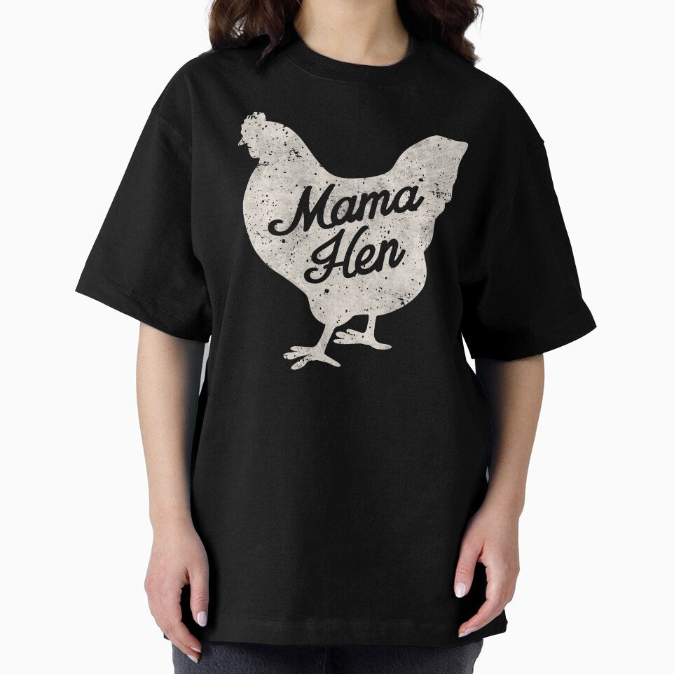 Mama Hen Chicken Lover Mom Cute Grunge Design by alenaz