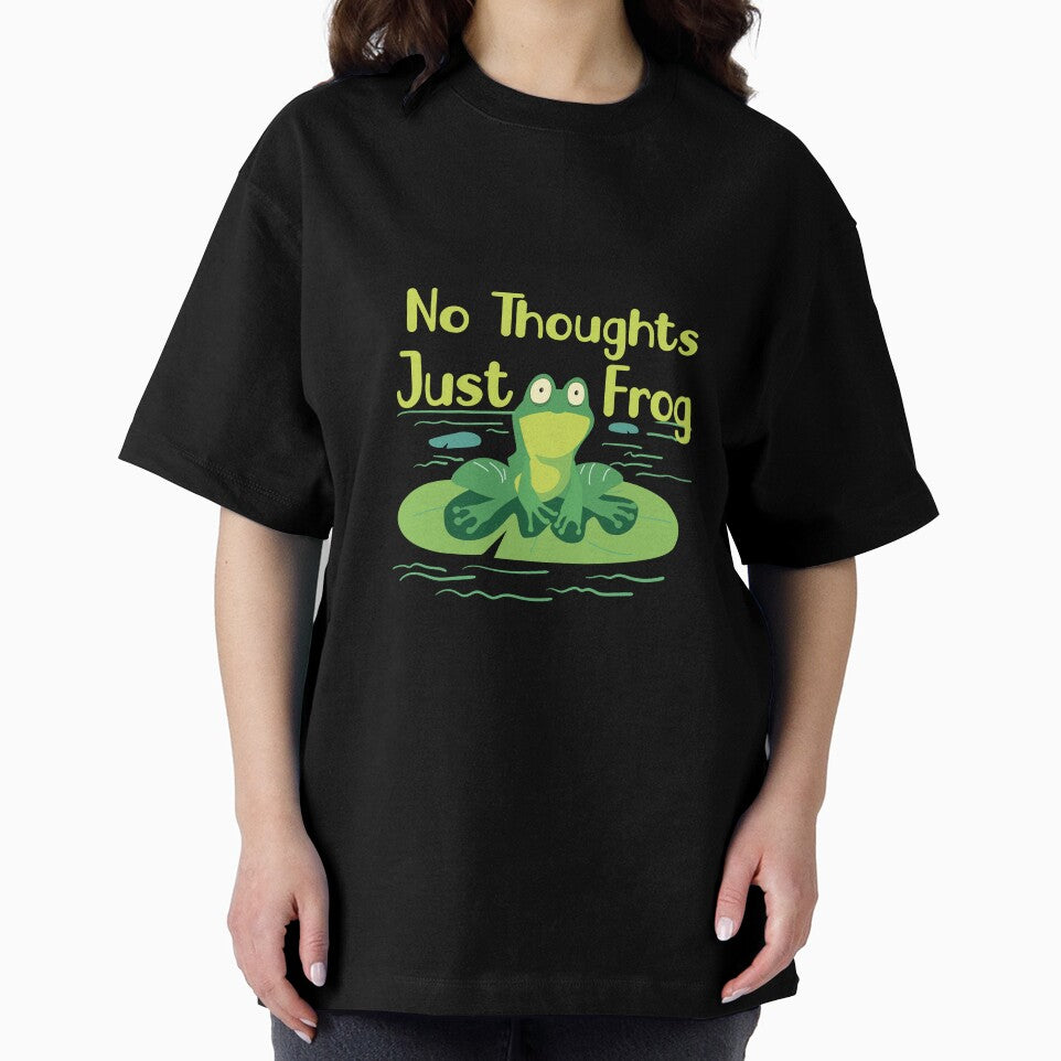"No Thoughts Just Frog_ Humorous Frog Saying   _Frog Lover Gift" by adarth