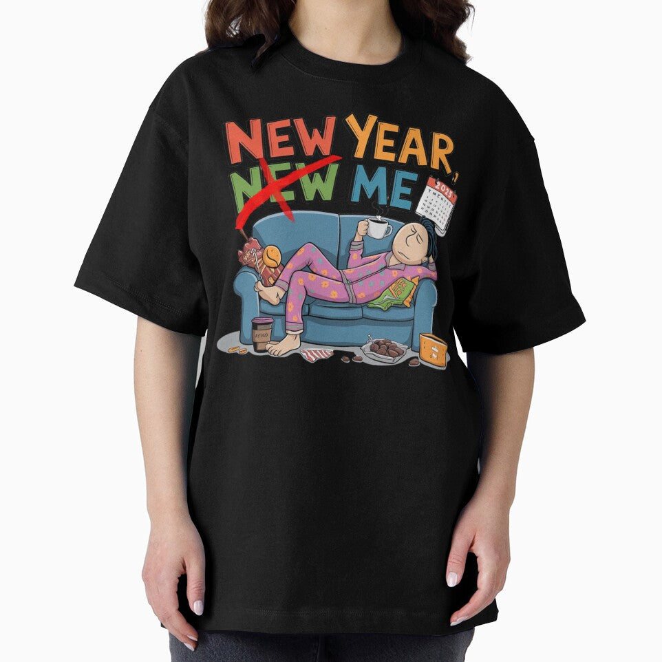New year new me, New year old me 2025 funny, ironic by KAMIstyles
