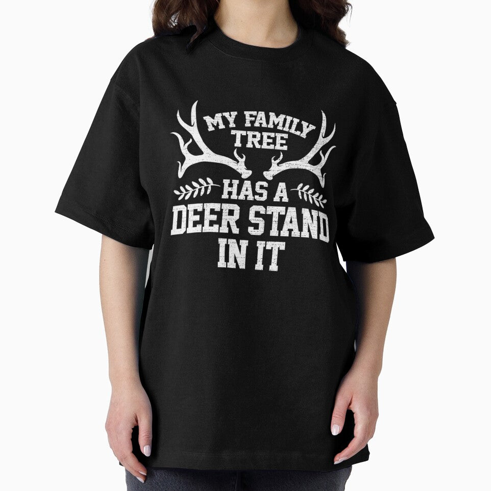 My Family Tree Has A Deer Stand In It Deer Hunting Retro by taaddison50