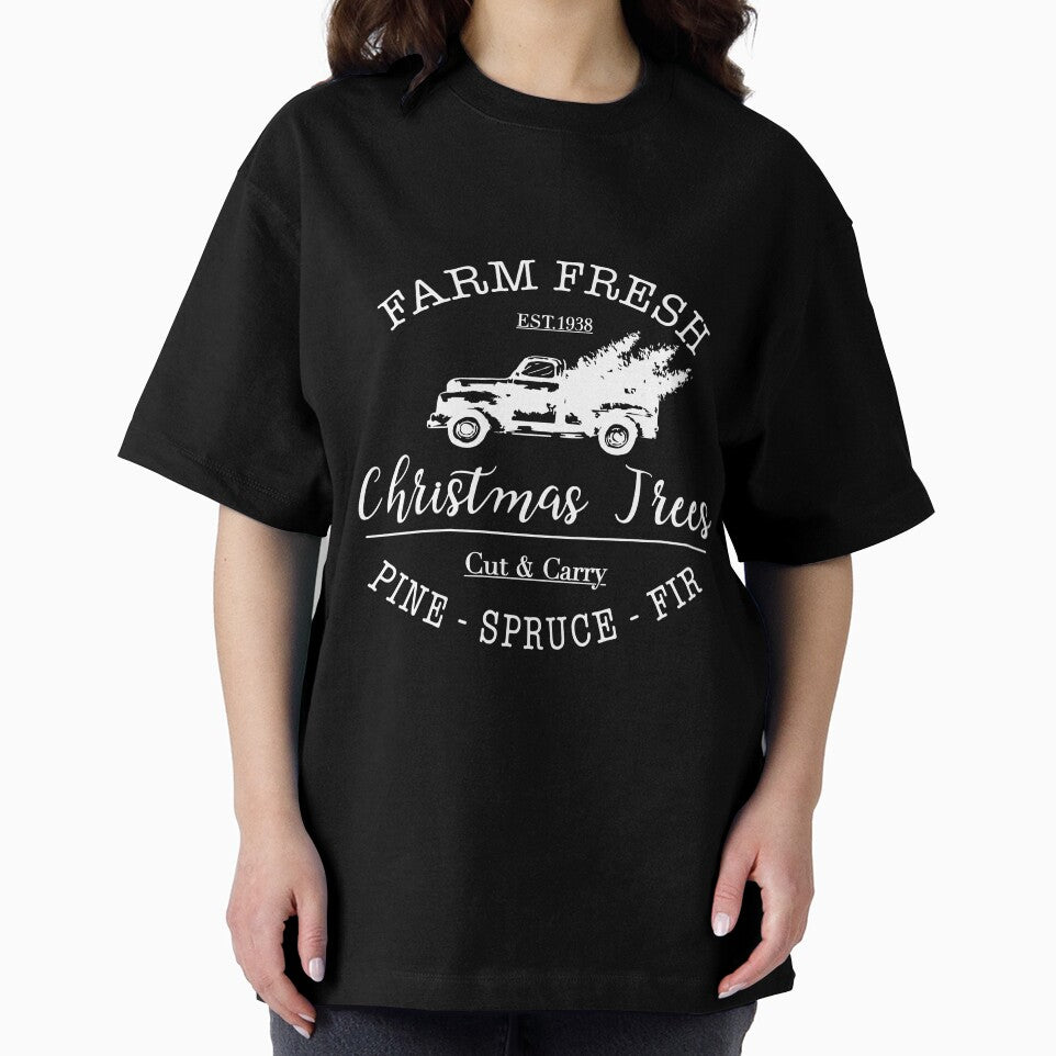 Farm fresh Christmas trees cut and carry pine spruce fir , Christmas design by Inktown