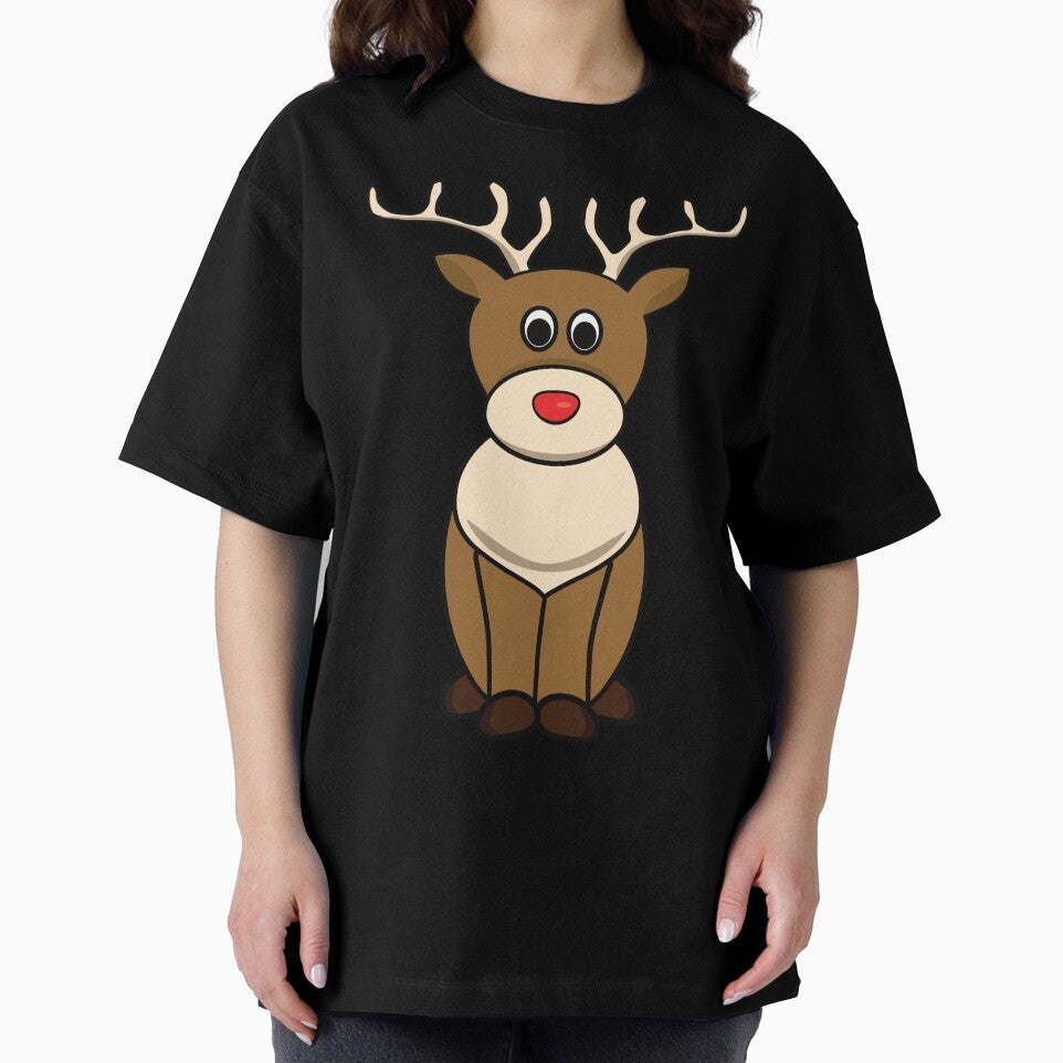 Adorable christmas reindeer with red nose by CCreationStore