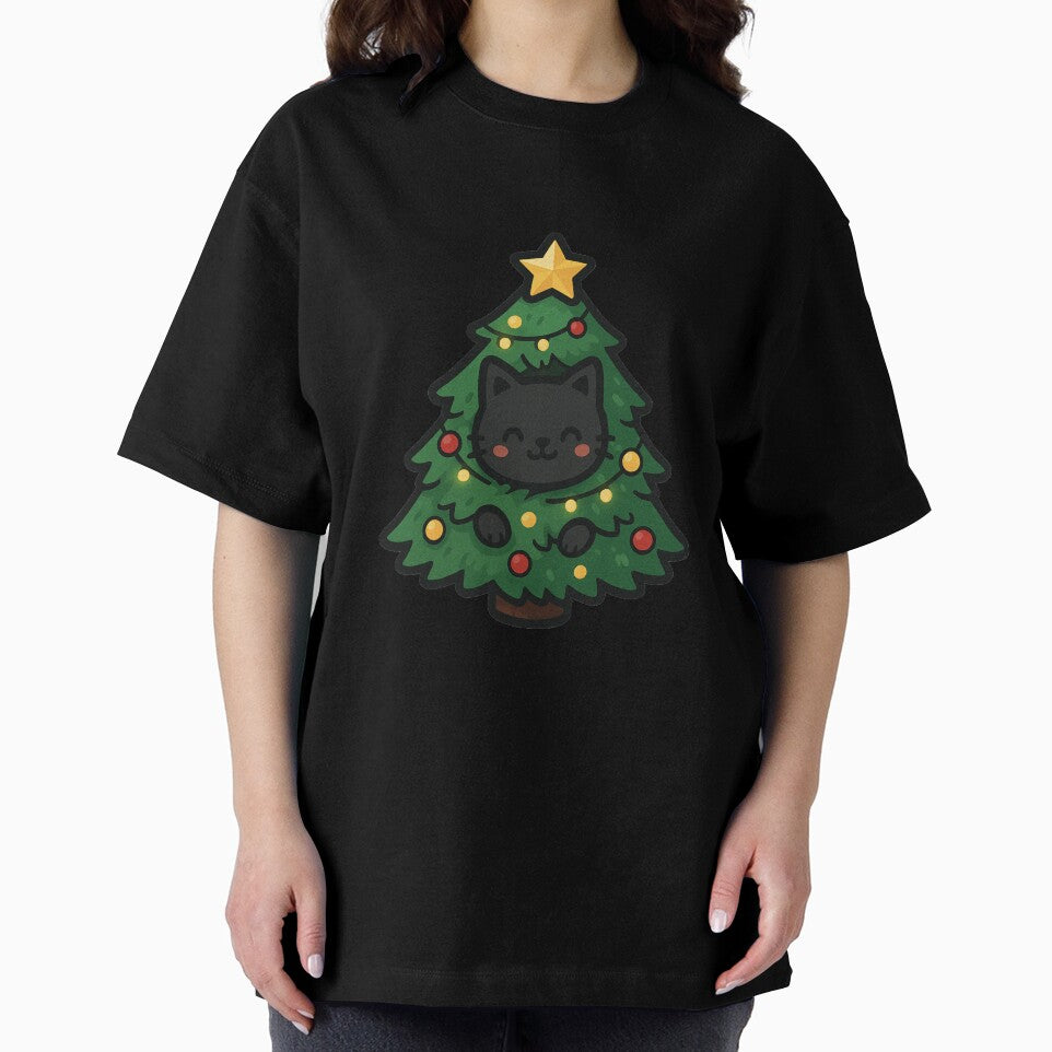 Funny Christmas Cat Stuck in the Tree | Cute Holiday Cat by Shtex